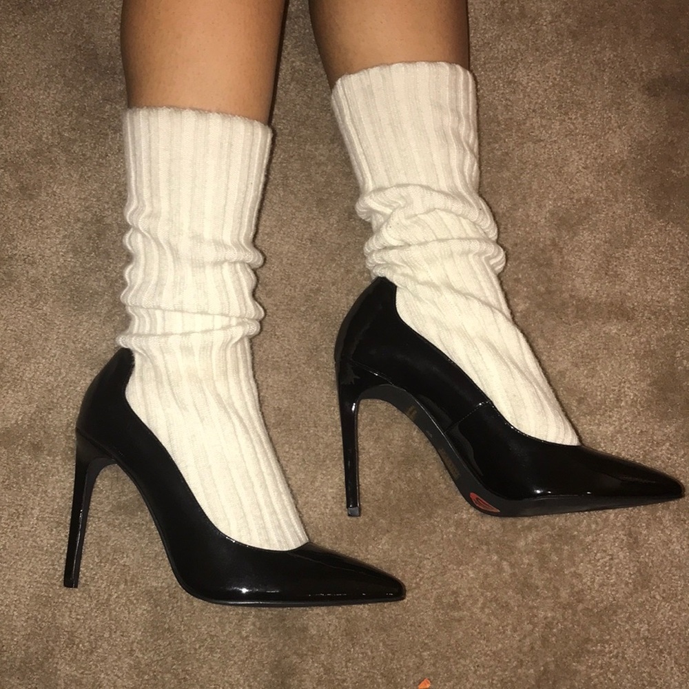 Jeffery Campbell sock stiletto pumps